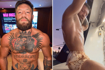 UFC-Star McGregor zeigt nach dem „Wirbelsäulenwellen“-Training seinen durchtrainierten Körper