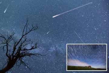 Beobachten Sie, wie der Perseiden-Meteorschauer den Nachthimmel in einer unglaublichen Darstellung erleuchtet
