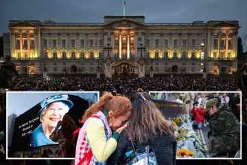 Menschenmassen versammeln sich im Buckingham Palace, Windsor und Balmoral, als die Queen stirbt