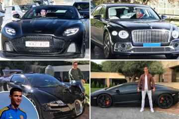 Ronaldos erstaunliche Autoflotte im Wert von 17 Millionen Pfund, darunter Aston Martin im Wert von 200.000 Pfund
