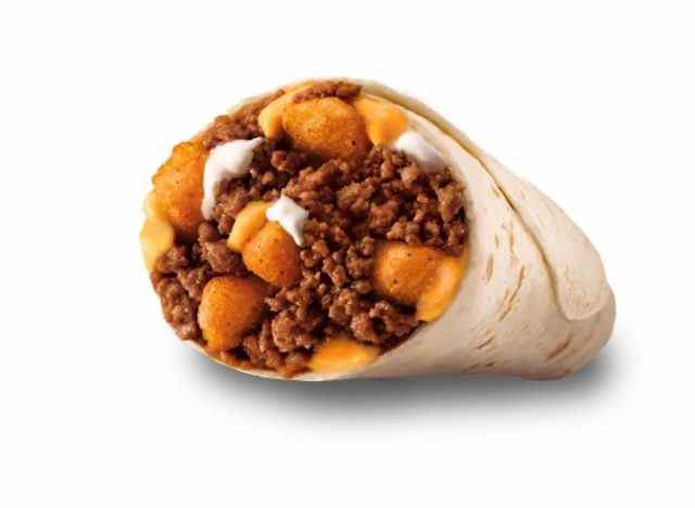 Taco Bell 1/2 Pfund Rindfleisch und Kartoffel-Burrito