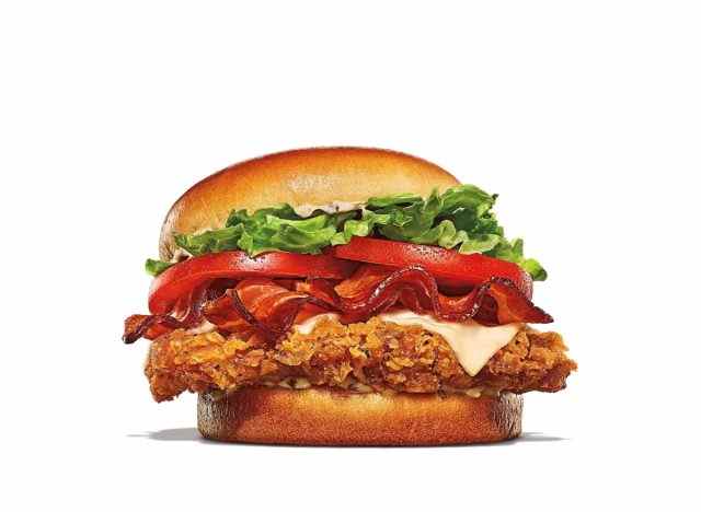 Burger King Bacon Schweizer Käse Royal Crispy Chicken Sandwich