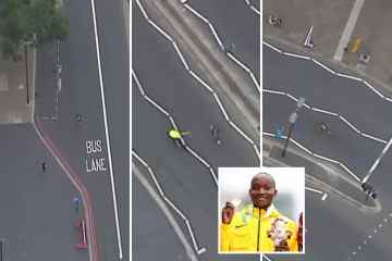 Victor Kiplangat läuft beim Marathonsieg der Commonwealth-Spiele den falschen Weg