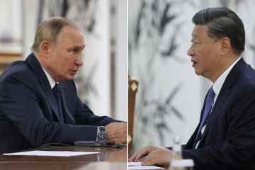 Russland warnt davor, dass die USA in einen Krieg hineingezogen werden, wenn sich Putin und Xi in der neuen Achse des Bösen treffen