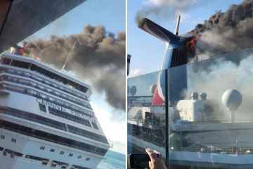 Kreuzfahrtschiff „Carnival“ geht in Flammen auf und versetzt die Passagiere in Angst und Schrecken