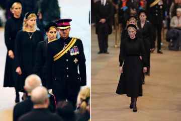 Royal-Fans sind überzeugt, dass Zara Tindall bei der Mahnwache der Königin „ihren Schuh verloren“ hat