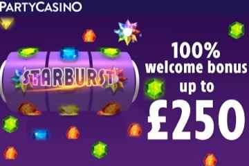 PartyCasino – Willkommensangebot: Erhalten Sie 100 % Bonus auf Ihre erste Einzahlung bis zu 250 £