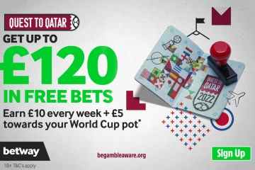 Erhalten Sie bis zu 120 £ in Gratiswetten: Verdienen Sie jede Woche 10 £ + 5 £ für Ihren WM-Pot