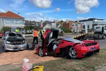 Seltener Ferrari-Enzo-Supersportwagen im Wert von 2,5 Millionen Pfund im Horror-Smash mit 5.000 Pfund Honda