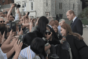 Süßer Moment Kate Middleton tröstet trauernden jungen Royal-Fan