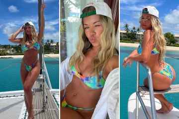 Shearers Tochter Hollie schickt die Fans in den Ferien auf Barbados in farbenfrohen Bikinis in den Wahnsinn