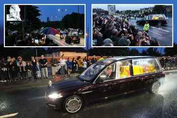 Trauernde säumen die Straßen, als der Sarg der Königin nach London gebracht wird