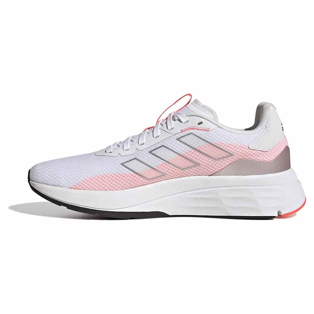 Pink and white sneaker
