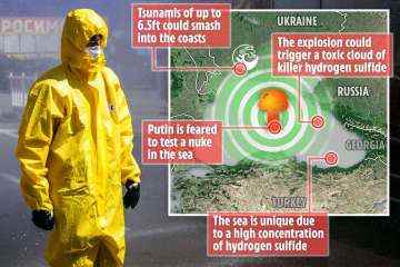 Putin, der das Schwarze Meer atomisiert, würde „Killergaswolke freisetzen und Tsunamis auslösen“