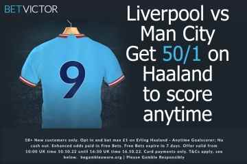 Haaland 50/1, um jederzeit während Liverpool gegen Man City mit BetVictor zu punkten