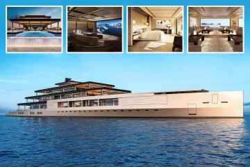 Innenliegende 425-Fuß-Yacht „schwimmende Villa“ mit Infinity-Pool und Kino