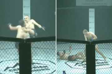 Sieh zu, wie der MMA-Star KO-Rivale mit einem wahnsinnigen Kopfstoß nach nur FÜNF SEKUNDEN in den Kampf schießt