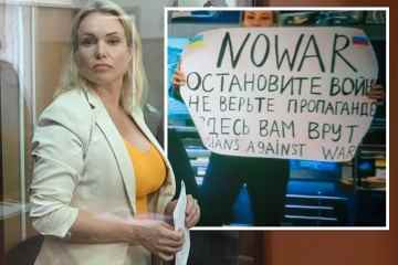 Russische Mutter, die live im Fernsehen gegen den Krieg protestierte, entkommt Moskauer Hausarrest
