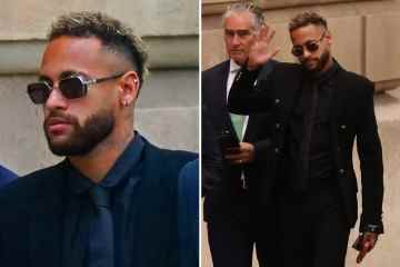 Neymar kommt vor Gericht, um sich wegen Betrugs und Korruption vor Gericht zu verantworten