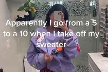 Die Leute sagen, ich gehe von durchschnittlich 5 auf volle 10, nur indem ich meinen Pullover ausziehe