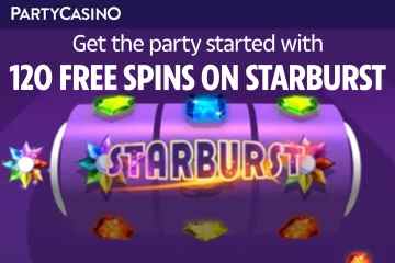 PartyCasino-Angebot: So beanspruchen Sie unglaubliche 120 FREE SPINS bei Starburst