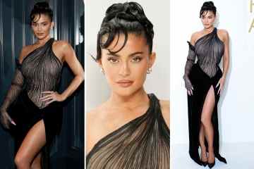 Kylie Jenner verblüfft in einem durchsichtigen Kleid, während sie ihre schmalere Taille als je zuvor zur Schau stellt