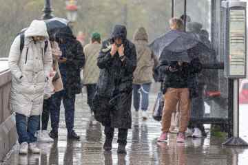 Die Briten sollten sich auf weitere Überschwemmungen einstellen, nachdem sie über Nacht vom Regen gepeitscht wurden