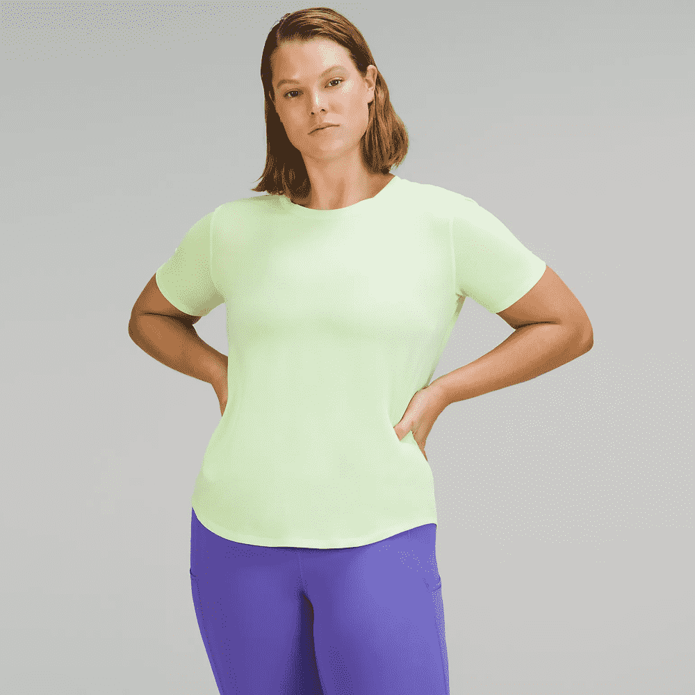 Lululemon Lauf- und Trainings-T-Shirt mit Stehkragen