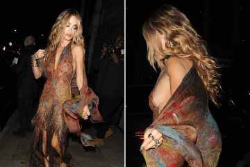 Rita Ora sieht bereit fürs Bett aus, als gefeierte Stars die Glamour Awards verlassen