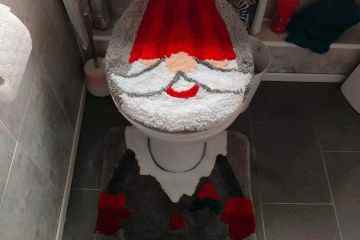 Weihnachtsfans sind begeistert von dem brandneuen Gonk-Toilettensitzbezug im Wert von 10 £ von B&M