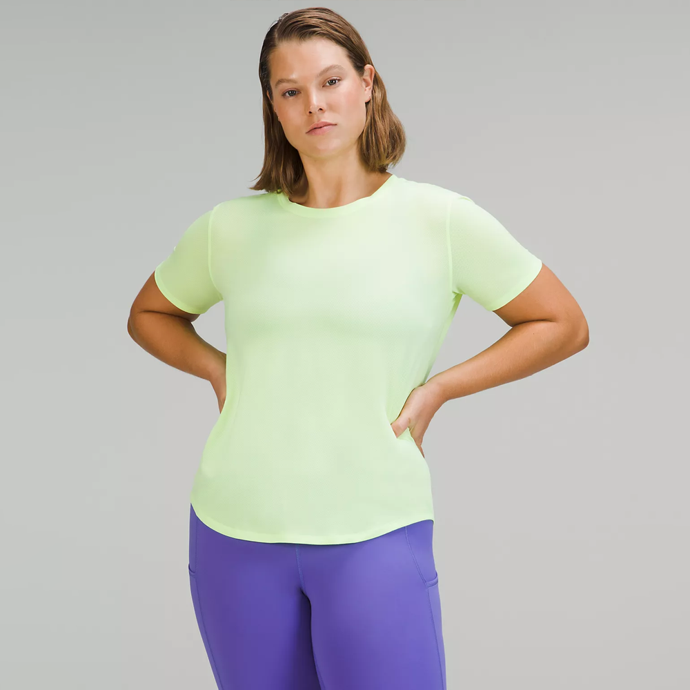 Lululemon Lauf- und Trainings-T-Shirt mit Stehkragen