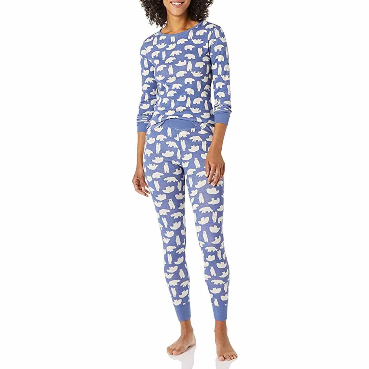 Amazon Essentials Women's Snug-Fit Cotton Pajama Set