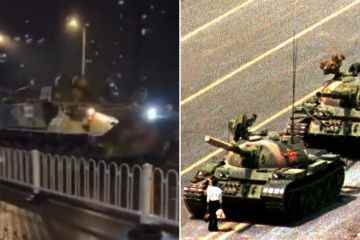 Panzer rollen in Anlehnung an Tiananmen auf chinesische Straßen, während Xi Proteste niederschlägt