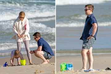 „Ich bin ein Star“ Dec Donnelly geht mit seiner Familie an den Strand