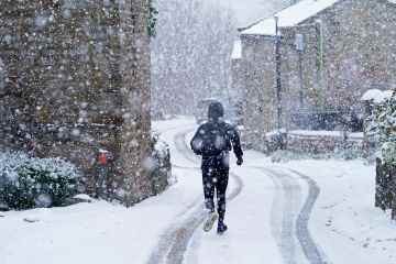 Briten warnten vor genauem Datum, an dem Schnee fallen wird, wenn die Temperaturen in Wochen sinken