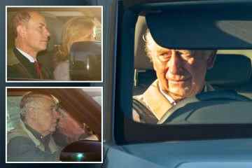 Prinz Andrew wird im Herzen der Royals gesehen, als sich die Familie in Windsor versammelt