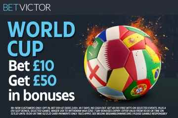 Weltmeisterschaft 2022: Holen Sie sich 40 £ in KOSTENLOSE WETTEN plus 10 £ Casino-Bonus mit BetVictor