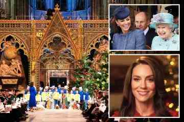 Kate dankt Queen dafür, dass sie „uns zusammengebracht hat“, während die Royals ohne sie vor Weihnachten stehen