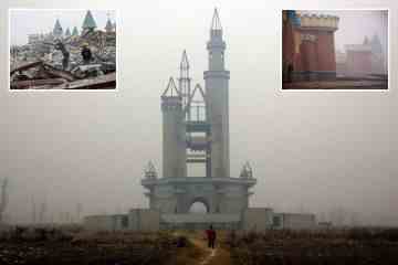 In Chinas unheimlichem, verlassenem Imitat Disneyland mit halb fertigem Schloss
