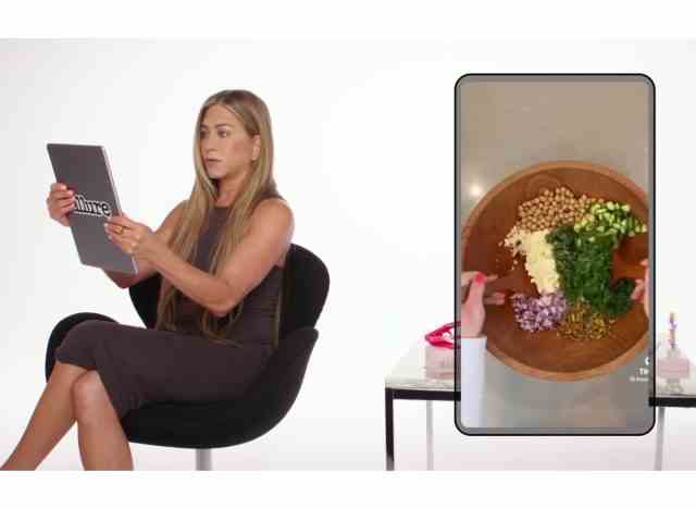 Jennifer Aniston viraler Salat