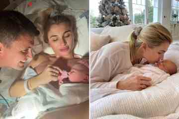 Billie Faiers teilt Tage nach der Geburt ein entzückendes neues Bild mit einem kleinen Mädchen