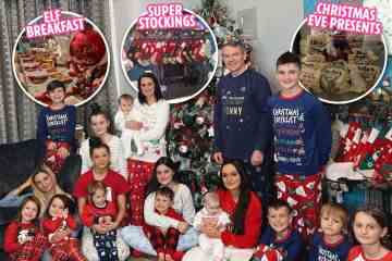 In Großbritanniens größter Familie Die Weihnachtstraditionen der Familie Radford