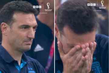 Argentinien-Trainer Scaloni bricht nach Sieg im WM-Finale in Tränen aus