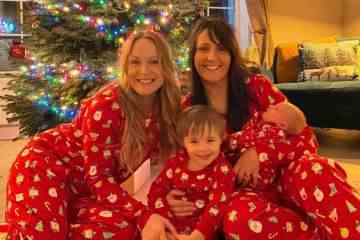 Emmerdales Michelle Hardwick und Frau Kate teilen sich Weihnachtsfotos mit Baby Betty 