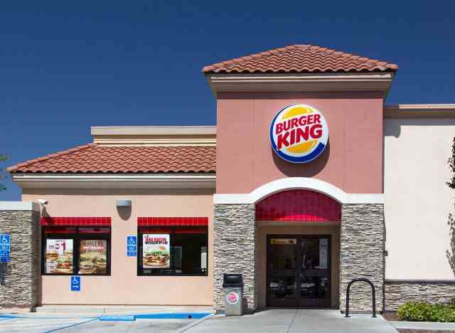 Außenansicht des Burger King Restaurants