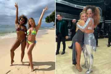 Strictly's Fleur & Molly sehen im gemeinsamen Urlaub in ihren Bikinis unglaublich aus