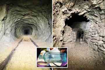 Gruselige Bilder enthüllen verlassene Tunnel, die aufs Meer hinausführen