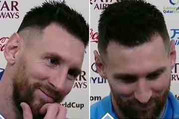 Lionel Messi kommt den Tränen nahe, als er hört, wie viel er den argentinischen Fans bedeutet