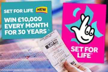 Gewinnende Set For Life-Zahlen für Donnerstag, den 28. November 10.000 £ Jackpot pro Monat