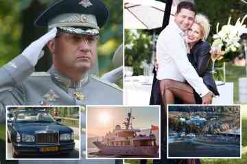 Obszöner Reichtum des Putin-Kriegsbosses mit 70.000-Kaufrausch von zwei Rollern und seiner Frau